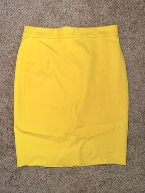 J. Crew Women’s Yellow No. 2 Mini Pencil Skirt size 0P NWT!